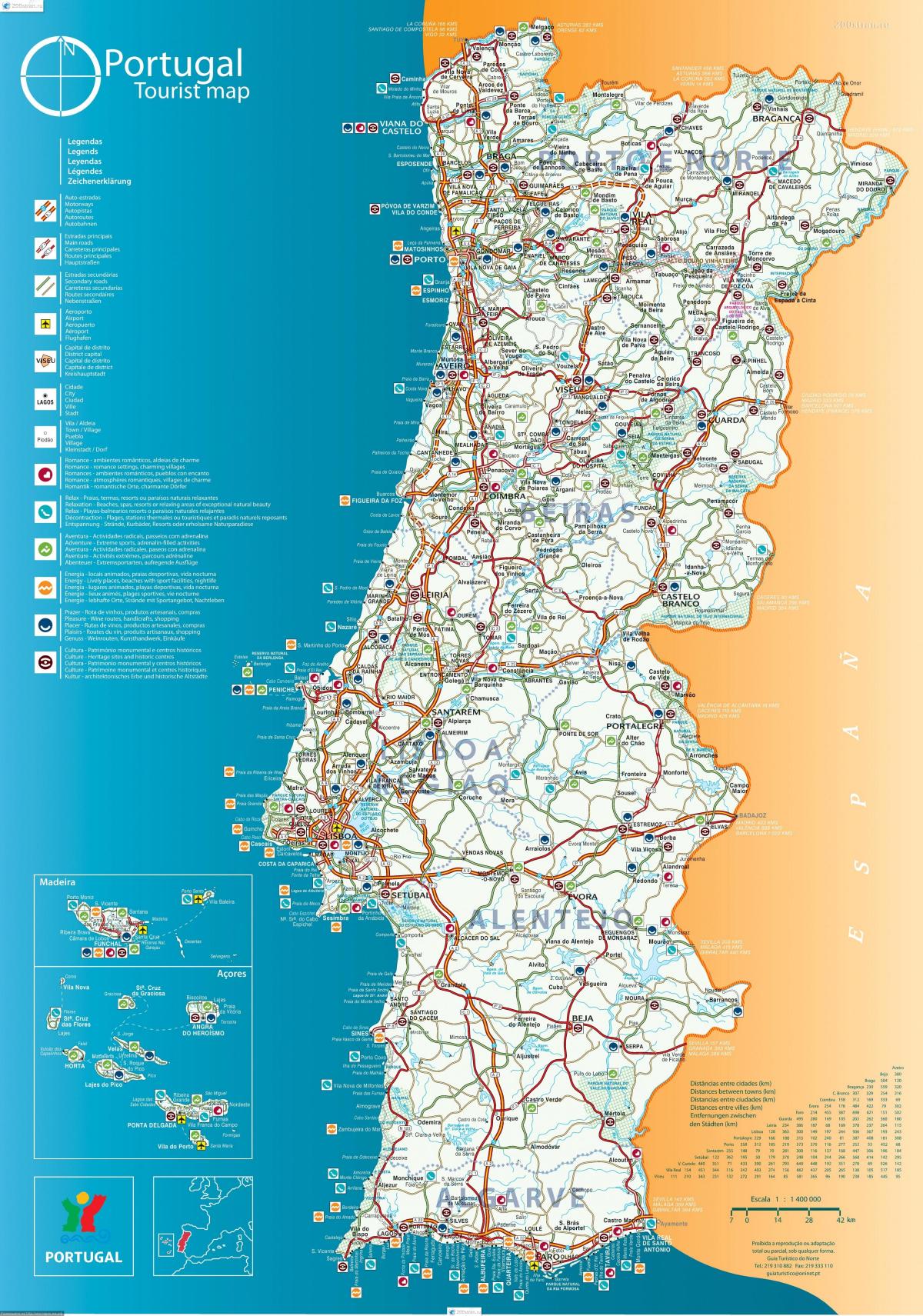 خريطة البرتغال ينقل
