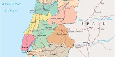 الخارطة السياسية في البرتغال