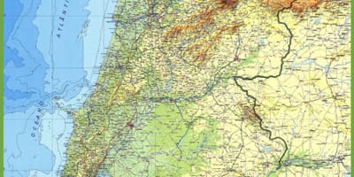 خريطة مفصلة البرتغال