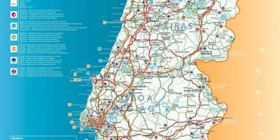 البرتغال الجذب خريطة