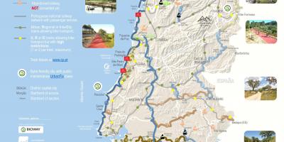 خريطة البرتغال الدراجات