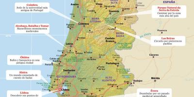 خريطة البرتغال المنتجعات